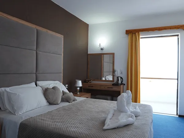 Guest room at Hotel Ionikos, Kefalos
